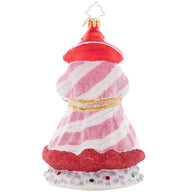 Christopher Radko PEPPERMINT SPARKLE NICHOLAS Ornament 1021638 Candy Santa