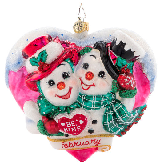 Christopher Radko FOREVER AND ALWAYS -February- Ornament Of The Month 1021694