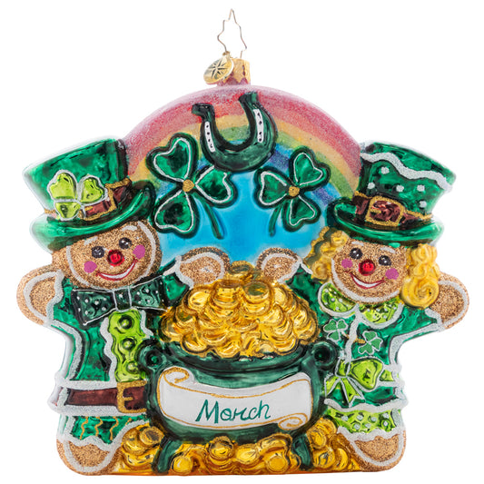 Christopher Radko SWEET POT OF GOLD -March- Ornament Of The Month 1021695 Patrick