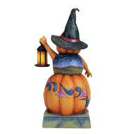 Jim Shore FROM DUSK TILL DAWN 6012745 Stacked Pumpkin Witch Halloween