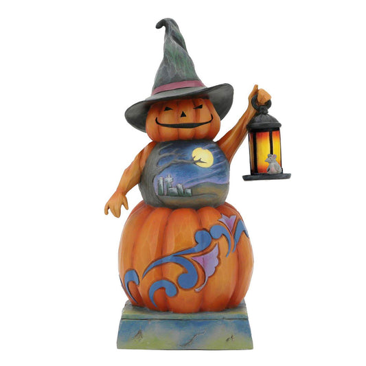 Jim Shore FROM DUSK TILL DAWN 6012745 Stacked Pumpkin Witch Halloween