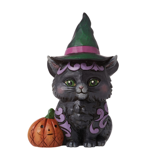 Jim Shore MINI BLACK CAT 6012747 Halloween Figurine