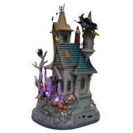 Jim Shore WELCOME ARE THE WICKED 6012751 Haunted House LED Musical Masterpiece