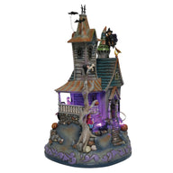 Jim Shore WELCOME ARE THE WICKED 6012751 Haunted House LED Musical Masterpiece