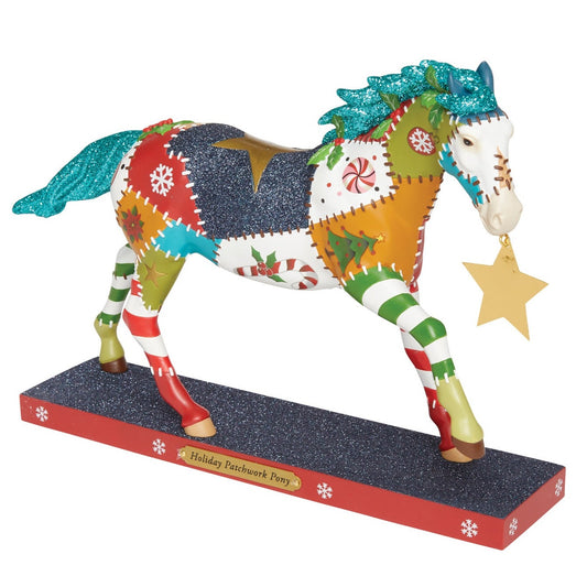 Trail Of Painted Ponies 2023 HOLIDAY PATCHWORK PONY Figurine 6012849