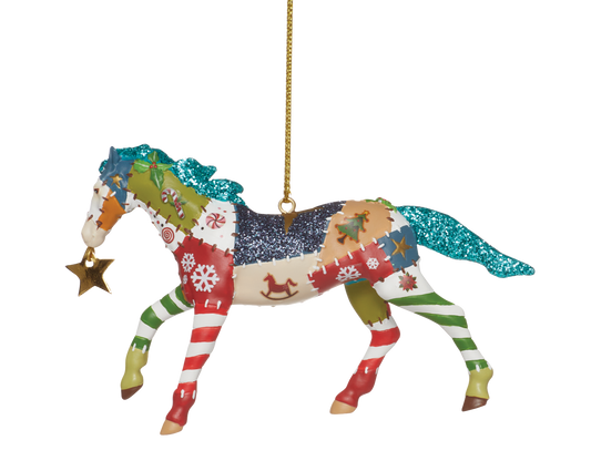 Trail Of Painted Ponies 2023 HOLIDAY PATCHWORK PONY Ornament 6012854