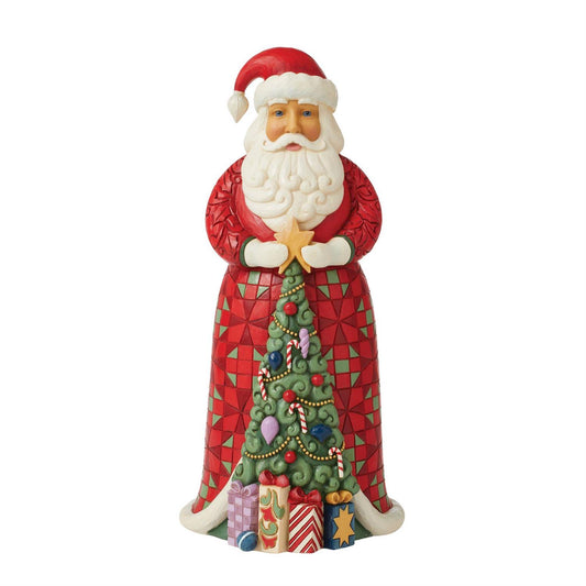 Jim Shore FROM THE TREES TO THE TRIMMING 6012946 Christmas Santa Figurine