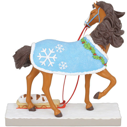 Trail of Painted Ponies 2022 Figurine SNOW READY 6011697 Horse Puppy Dog